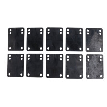 10 Piezas de 3 Mm MonopatíN Riser Choque Pads Longboard Rise Pads MonopatíN de Choque Almohadillas Suaves Longboard Shockpads
