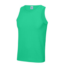 (M, Jade) AWDis Just Cool Mens Sports Gym Plain Tank / Vest Top