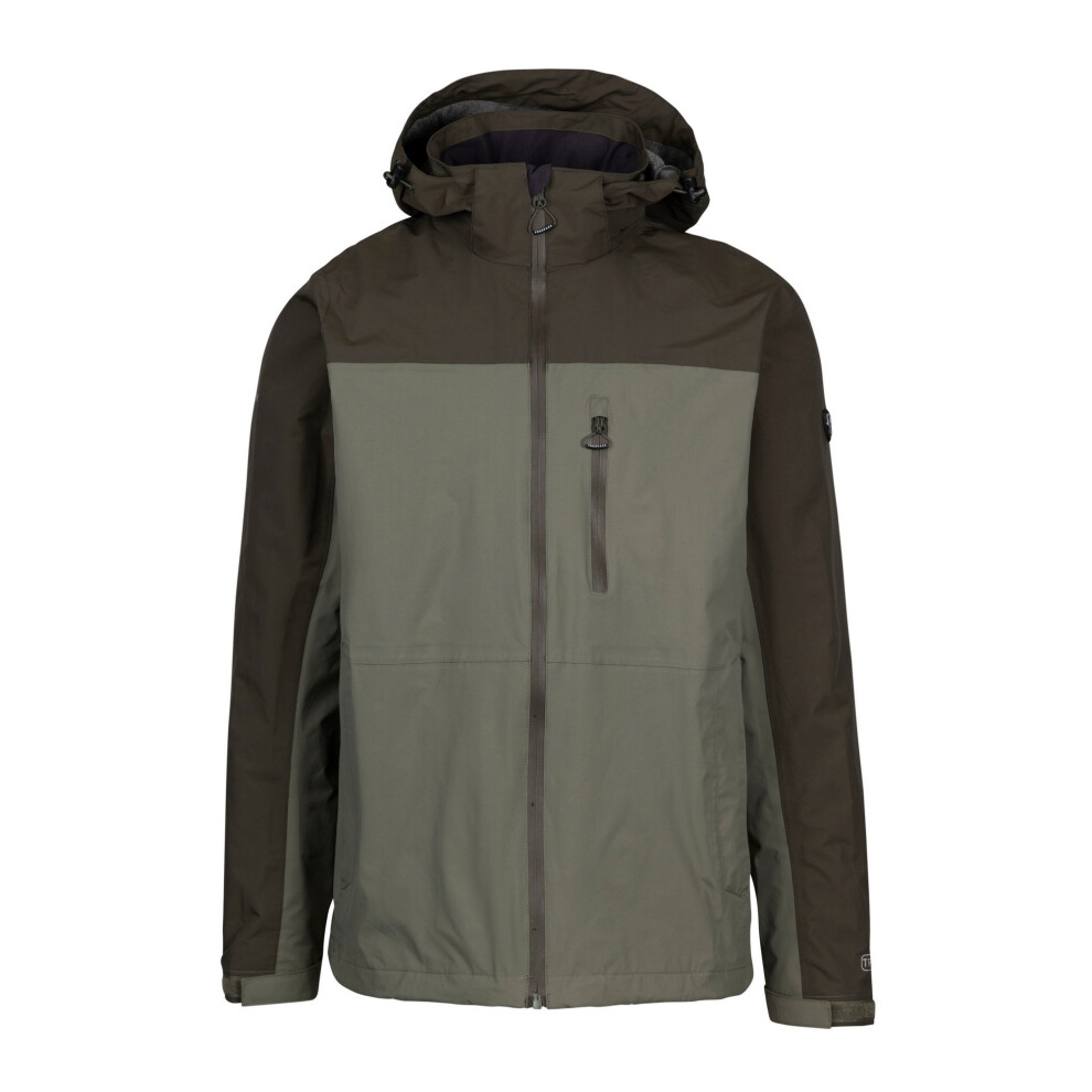 Trespass Men's Olive Curbridge Tp75 Waterproof Jacket In | : Small - Image 4