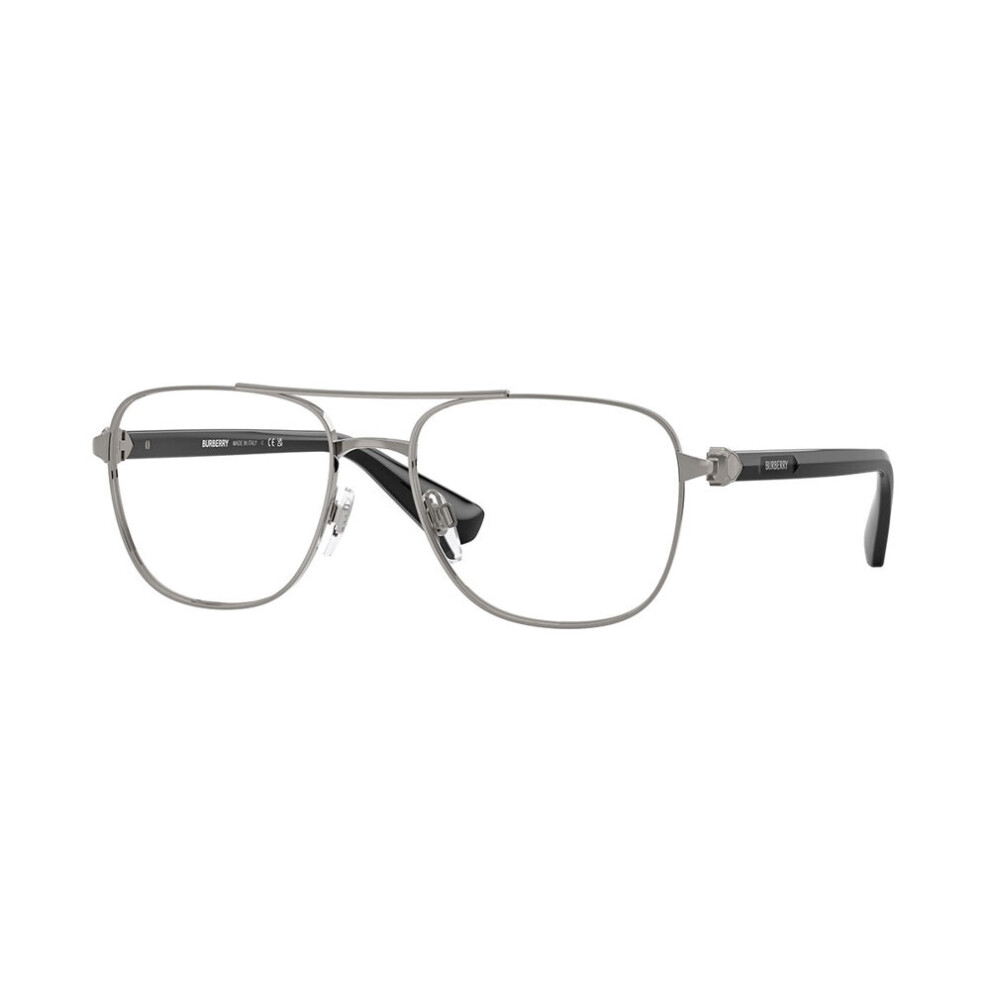 Burberry Grey Be1396 1003 Man Optical Frames Metal Pilot Normal - Image 3