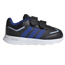 (8 UK Child, Black/Blue) Adidas Childrens/Kids Tensaur Switch Flat Shoes