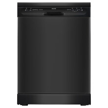 electriQ Full Size Freestanding Dishwasher 12 Place Settings Quick Wash - Black