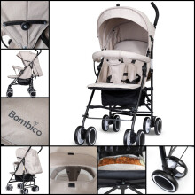 Baby Pram Travel Buggy Stroller Easy to Fold Lightweight One Hand Pushchair UK