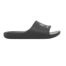(8 UK, Black) Armani Exchange Mens Logo Flat Sliders