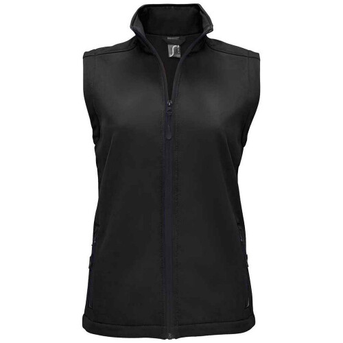 (L, Black) SOLS Womens/Ladies Race Softshell Gilet