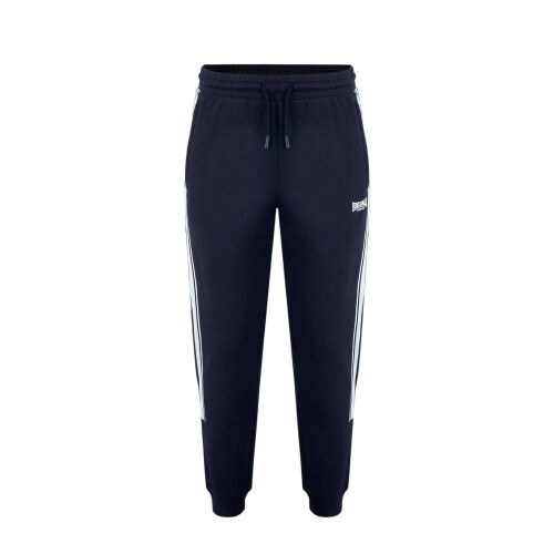 LONSDALE (XL, Black) Lonsdale Mens Logo Ribbed Cuff Slim Joggers