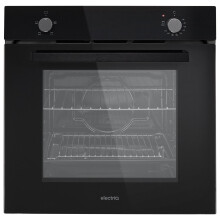 electriQ 73 L Single Oven – Built-In, Plug-In, A Rated, 4-Func, Black