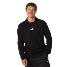 (L, Black) Puma Mens Logo Crew Neck Sweatshirt