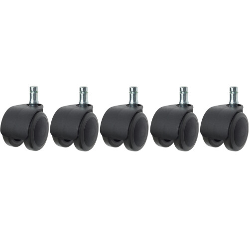 Efalock Laufrolle für Rollhocker Smooth gebremst (5er-Pack)