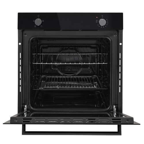 electriQ 73 L Single Oven – Built-In, Plug-In, A Rated, 4-Func, Black 1