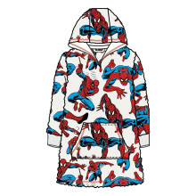 (4-6 Years, Multicoloured) Spider-Man Childrens/Kids All-Over Print Soft Sherpa Lined Oversized Blanket Hoodie