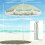 Outsunny Sombrilla de Playa Verde 178 x 178 x 206 cm 7