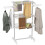 Homcom Tendedero Plegable Gris 142 x 55 x 152 cm 1