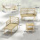 Outsunny Muebles de Jardín Beige 190 x 130 x 80 cm 10