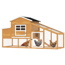 Gallinero Exterior Marrón 200 x 80 x 105 cm