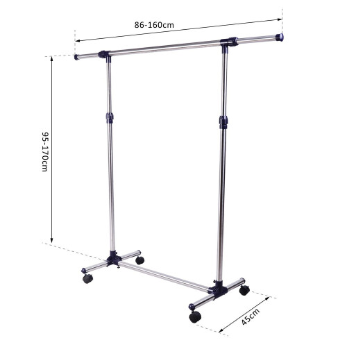 Homcom Perchero Bicolor 95 x 45 x 170cm 2