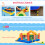 Outsunny Castillo Inflable Multicolor 380 x 370 x 230 cm 5