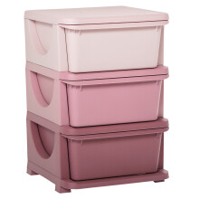 Torre de Almacenamiento Infantil Rosa 37 x 37 x 56.5 cm