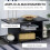 Homcom Mesa para TV Negro 80 x 40 x 40 cm 4
