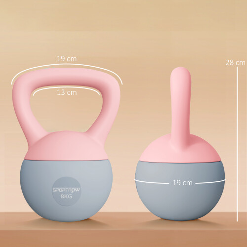 Kettlebell Rosa 19 x 19 x 28 cm 2