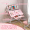 Escritorio Infantil Rosa 80 x 55 x 107.5 cm 6