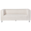 Beliani Sofa 3 Seater FLORO Chenille Off-White 1