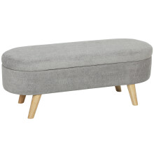 Banco de Cama Gris 110 x 40 x 43 cm