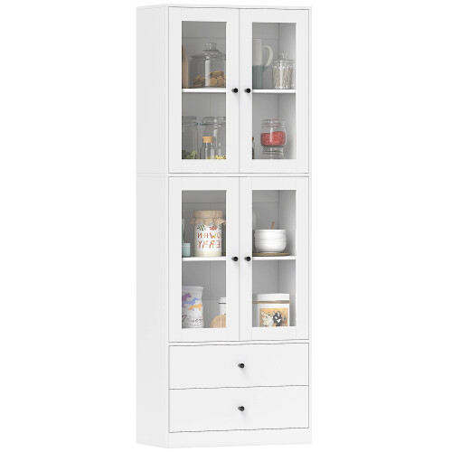 Homcom Alacena de Cocina Blanco 59 x 30 x 170 cm