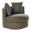 Beliani Swivel Armchair DALBY Fabric Green 1