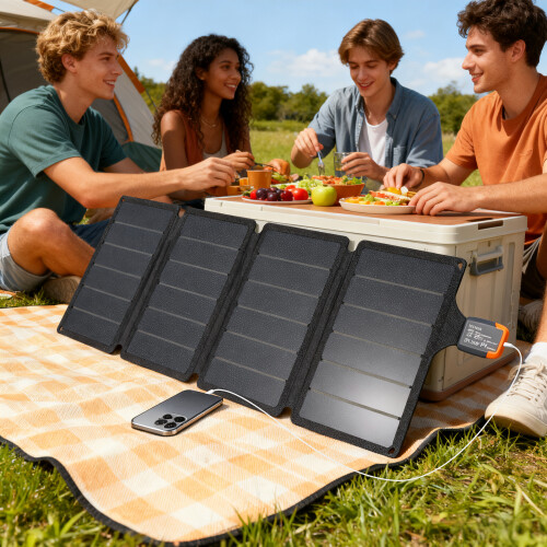 Homcom Cargador Solar Gris 89.8 x 27.9 x 1 cm 1