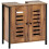 Homcom Mueble Bajo Lavabo Marrón 60 x 30 x 60 cm 1
