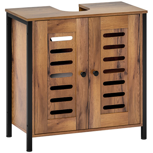 Homcom Mueble Bajo Lavabo Marrón 60 x 30 x 60 cm