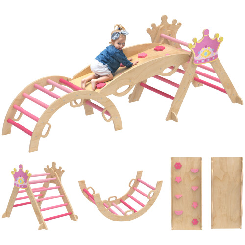 Triángulo de Escalada Rosa 195 x 74 x 38 cm