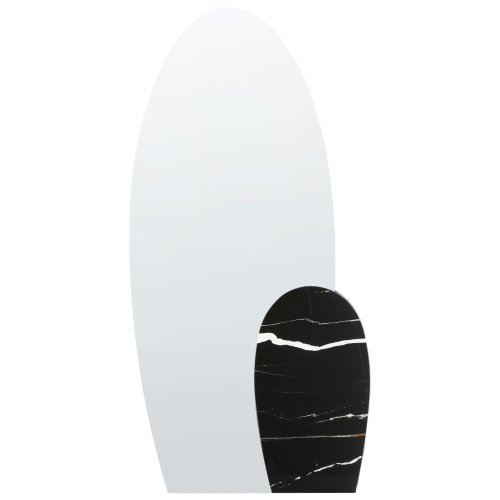 Beliani Wall Mirror VIERZON 58 cm 120 cm Black