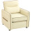 Homcom Butaca de Salón Beige 80 x 81 x 90 cm 1