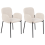 Beliani Set of 2 Dining Chairs ALBEE Fabric Beige 1