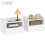Homcom Mesitas de Noche Blanco 40 x 29 x 29 cm 1
