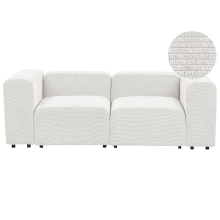 Modular Sofa 2 Seater FALSTERBO Corduroy Off-White