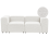 Beliani Modular Sofa 2 Seater FALSTERBO Corduroy Off-White 1