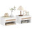 Homcom Mesitas de Noche Blanco 40 x 34 x 23cm 1