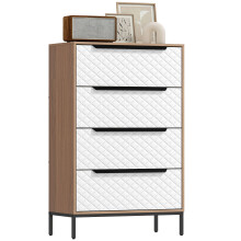 Cómoda de Tela Marrón 59.5 x 30 x 92.5 cm