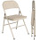 Homcom Sillas Plegable Beige 45 x 46 x 78 cm 1