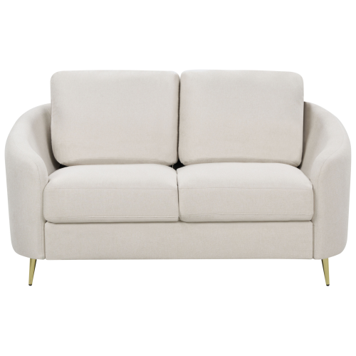 Beliani Sofa 2 Seater TROSA Fabric Light Beige