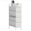 Homcom Cómoda de Tela Blanco 20 x 43 x 81.5 cm 1