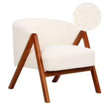 Armchair SKEI Boucle White