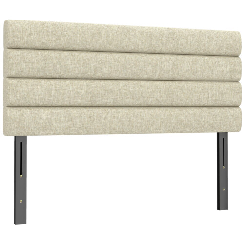 Homcom Cabecero de Cama Beige 140 x 10 x 126 cm