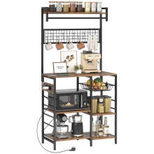 Estantería de Cocina Marrón 80 x 42 x 162 cm