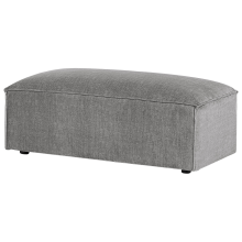 Ottoman HELLNAR Fabric Grey