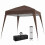 Outsunny Carpa Plegable Marrón 240 x 240 x 250 cm 1