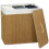 Homcom Cesto Ropa Sucia Marrón 60 x 40 x 60 cm 1